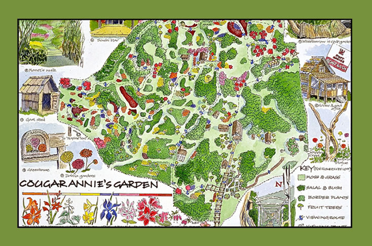 Cougar Annie's Garden Map